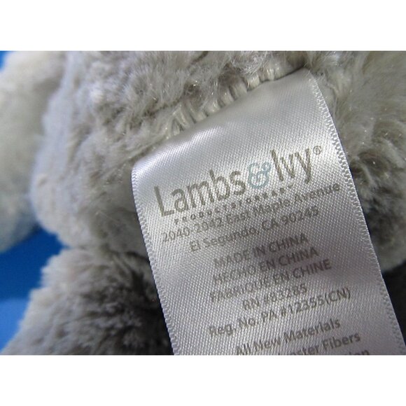 Lambs & Ivy Plush Baby Elephant Corduroy Ears 14" Lovey - Picture 3 of 6